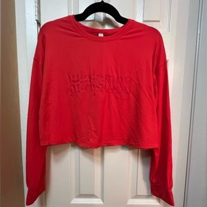 Lululemon muscle crop long sleeve